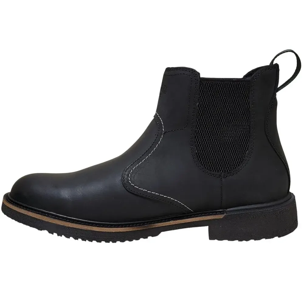 Eastland Men Chimney Pond Chelsea Ankle Boots Size US 9D Black Leather
